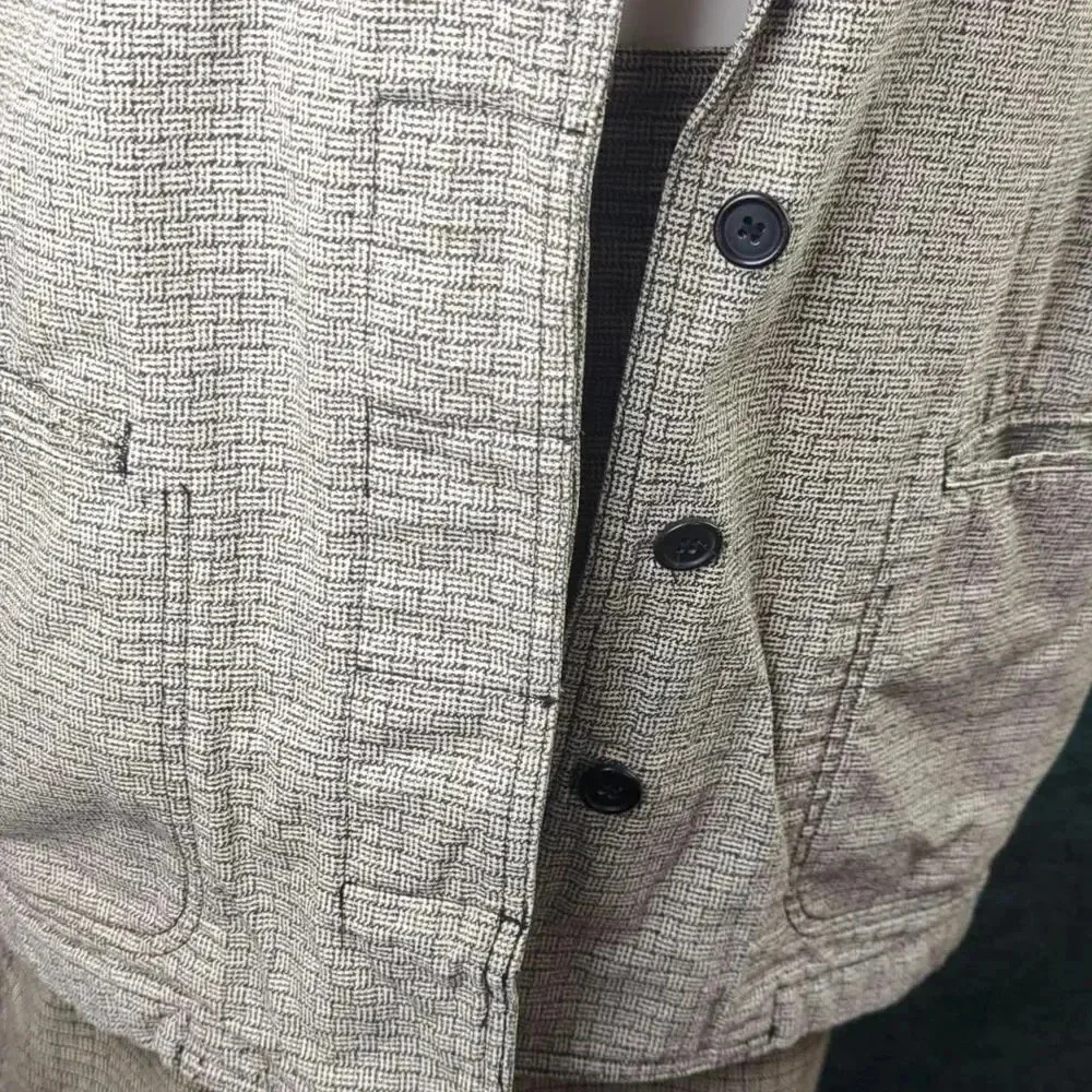 Vintage 80s In-Wear Women's Suit; Skirt & Blazer 100% Cotton - Picture 11 of 16